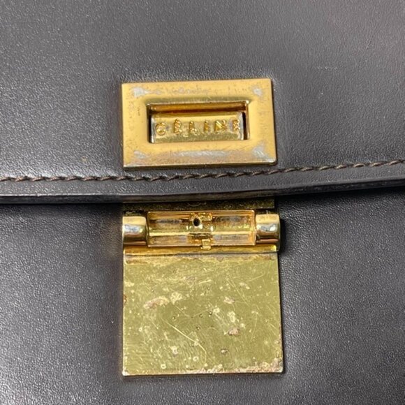 Celine Women's Brown Calfskin Leather Large Classic Box Bag One Size - Picture 3 of 14